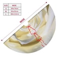 thumbnail image 5 of Kll 36" Christmas Tree Skirt White Rose Xmas Tree Skirts Mat For New Year Xmas Holiday Party Indoor Outdoor Home Decoration, 5 of 9