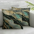 thumbnail image 3 of PRATYUS Throw Pillow Cover Abstract Black Marble Green Malachite Cushion Cover Standard Square Decorative Pillow Cover for Sofa and Bed Double Side Print White, 3 of 5