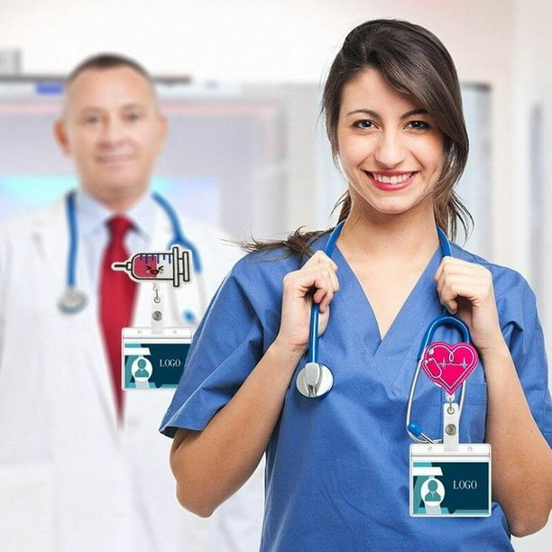 Cute Felt Medical Band Aid Retractable Lanyard ID Badge Card Name Badge  Reel Holder V3W3 