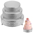 thumbnail image 2 of Soporte Para Pasteles Lotus Edge Galletas Cupcake Soporte Para Postres Exhibición De Postres Metal Redondo Para Mesa De Postres Boda Cumpleaños Aniversario Fiestas 3 Uds Kearding HA027260-02, 2 of 6