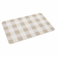 thumbnail image 2 of Beige Plaid Door Mat&nbsp;Indoor Outdoor Entrance,Non Slip Small Rug for Kitchen Bathroom Entryway Rug,Spring Summer Farmhouse Buffalo Checkered Washable Doormat Floor Mat 18x30 Inch, 2 of 8