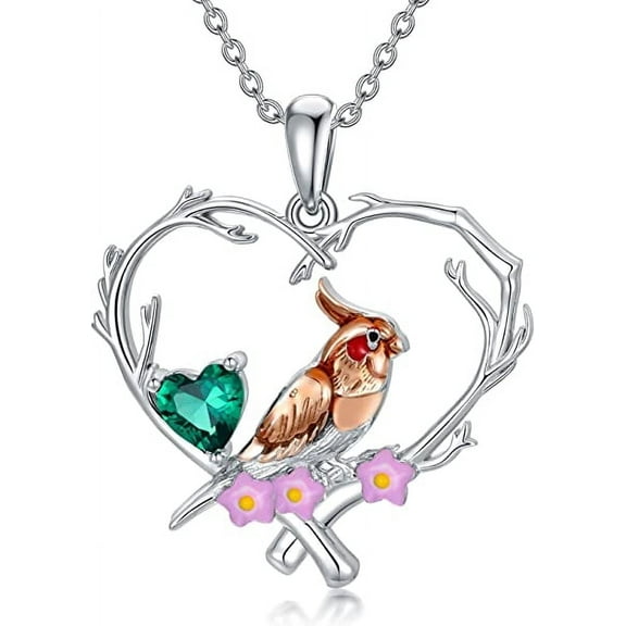 SOULMEET Christmas Gifts Robin Bird Pendant Necklace 925 Sterling Silver Cute Bird Necklace Jewelry Gifts for Women Friend Mom