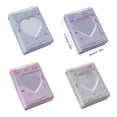 thumbnail image 2 of 3-Inch PVC Photo Card Album with Heart Cutout (40 Pockets) - Compact Idol Photocard Holder & Travel Memory Book, Multicolor, 2 of 7