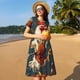 thumbnail image 4 of Easygdp Chef Chicken With Beer Bottles para Vestido Transpirable de Mujer, Vestido Suelto de Manga Corta con Pliegues y Bolsillos para el Verano, 4 of 6