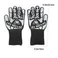 thumbnail image 3 of Guantes de silicona para horno, resistentes al calor, gruesos, antideslizantes, para cocinar en la cocina, protección para barbacoa, silicona duradera, aislamiento de alta temperatura,, 3 of 9