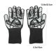 thumbnail image 3 of Guantes de barbacoa resistentes al calor, guantes de cocina de silicona, guantes de parrilla antiquemaduras para cocinar al aire libre, resistente a altas temperaturas a 800 °C, agarre, 3 of 7