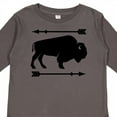 thumbnail image 4 of Inktastic Buffalo Cute Animal Western Boys or Girls Long Sleeve Toddler T-Shirt, 4 of 5