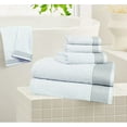 thumbnail image 5 of GLAMBURG Ultra Soft 6 Pack Cotton Towel Set, Contain 2 Bath Towels 28x55 inches, 2 Hand Towels 16x24 inches & 2 Wash Coths 12x12 inches, Compact Lightweight Quickdry Towel Set for Everyday use- White, 5 of 8