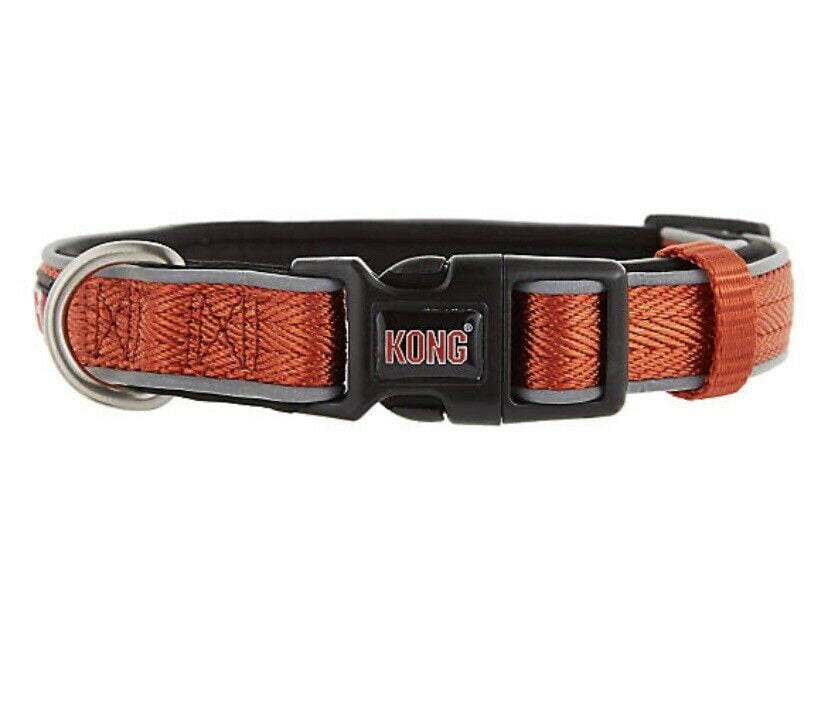 2021 autumn and winter new kong Comfort Medium Padded Dog Collar Orange Neck Size 1420”. www