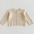 thumbnail image 2 of RMGVDSD Baby Girls Knitted Cardigan Sweater Coat Jacket Long Sleeve Open Front Outerwear Soft Comfortable Cardigans Autumn Winter Casual Wear Stylish Leisure 1-2 Years, 2 of 9
