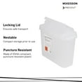 thumbnail image 4 of McKesson Prevent Sharps Container with Locking Lid, 5.4 Qt, 1 Ct, 4 of 5