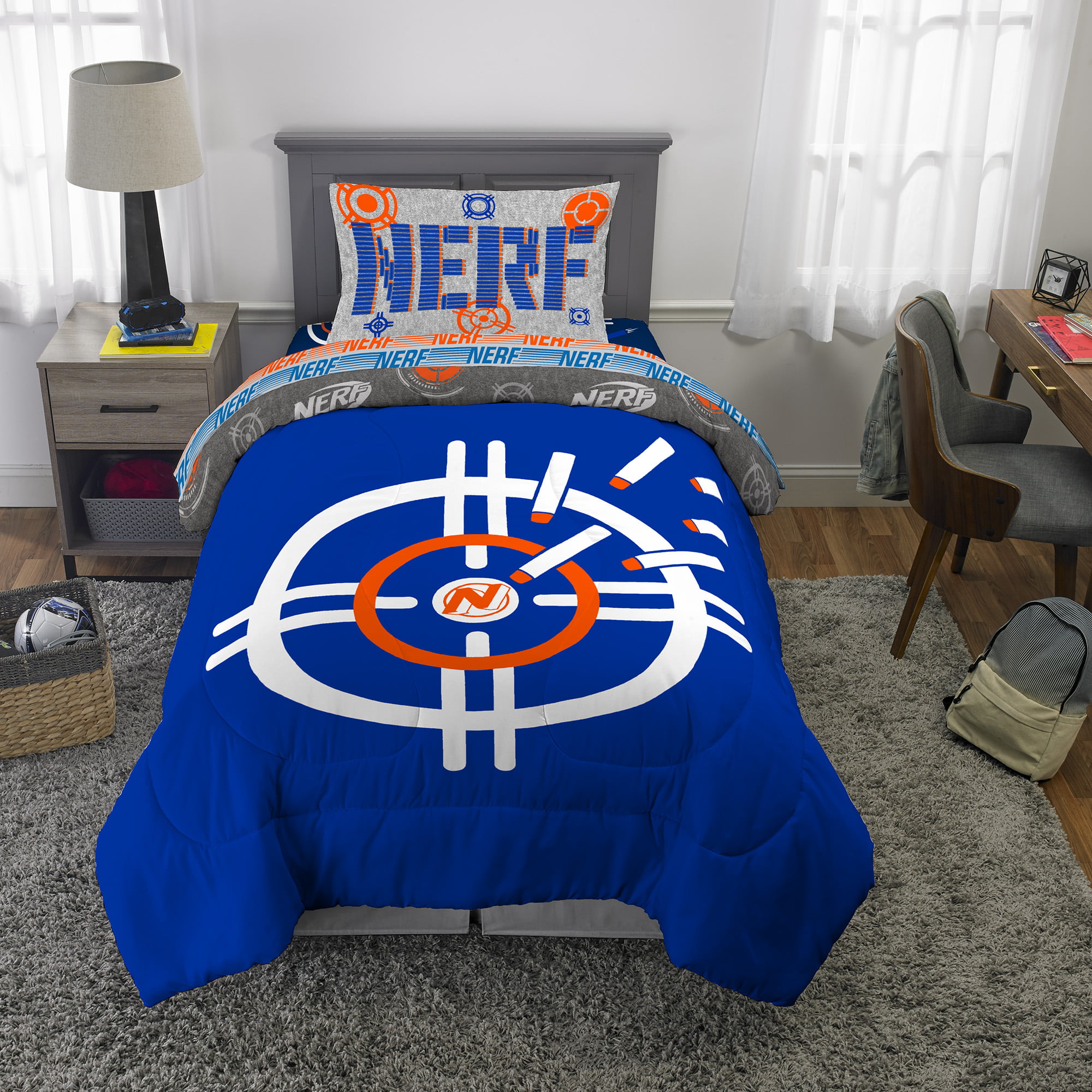Hasbro Nerf Bed In A Bag Kids Bedding, Knicks Bedding Twin