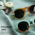 thumbnail image 2 of LifeArt Vintage Round Sunglasses for Men and Women Gradient Gray Lens UV400 Protection Outdoor Shades with Green yellow+Color +2.00 Magnification Frame 2 Pack, 2 of 5
