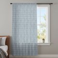 thumbnail image 4 of Sky Blue Plaid Sheer Curtains 84 Inches Long, Farmhouse Buffalo Checkered Gingham Light Filering Curtains, Breathable Simi Curtain Privacy Drapes for Living Room Bedroom Lightweight Window Treatment, 4 of 9