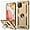 Gold, variant on for Galaxy A42 5G Case with Screen Protector, Grade Shockproof Cover Pass 16ft Drop Test Protective Phone Case with Kickstand Car Holder for Samsung Galaxy A42 5G Gold
