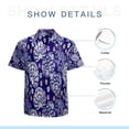 thumbnail image 7 of High Quality Hawaiian Shirts for Men Short Sleeve Aloha Beach Shirt Floral Summer Casual Button Down Shirts Blouses 3BEL8Q, 7 of 7