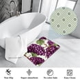thumbnail image 3 of Grape Indoor Carpet Kitchen Rug Office Mat - Polyester Non-Slip Machine Washable, 3 of 6