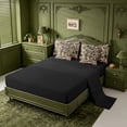 thumbnail image 3 of meiyoeat Duck Pattern Monogrammed P 7 Pieces Full Size Bedding Sets For Boys,Camo Hunting Initial Print Full Size Bed in a Bag,Black Reversible, 3 of 7