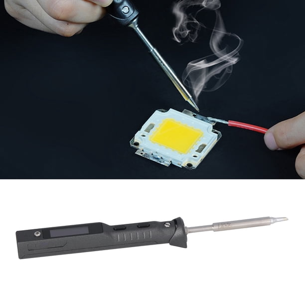 Kit De Soldador Eléctrico, Soldador Inteligente De Calentamiento Rápido DC9-24V ABS Temperatura Ajustable Compacto Para Soldar