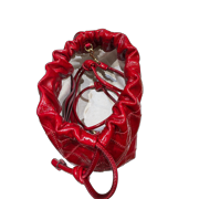 Tory Burch Willa Shine E/W - Women's Drawstring Bag (Berry)