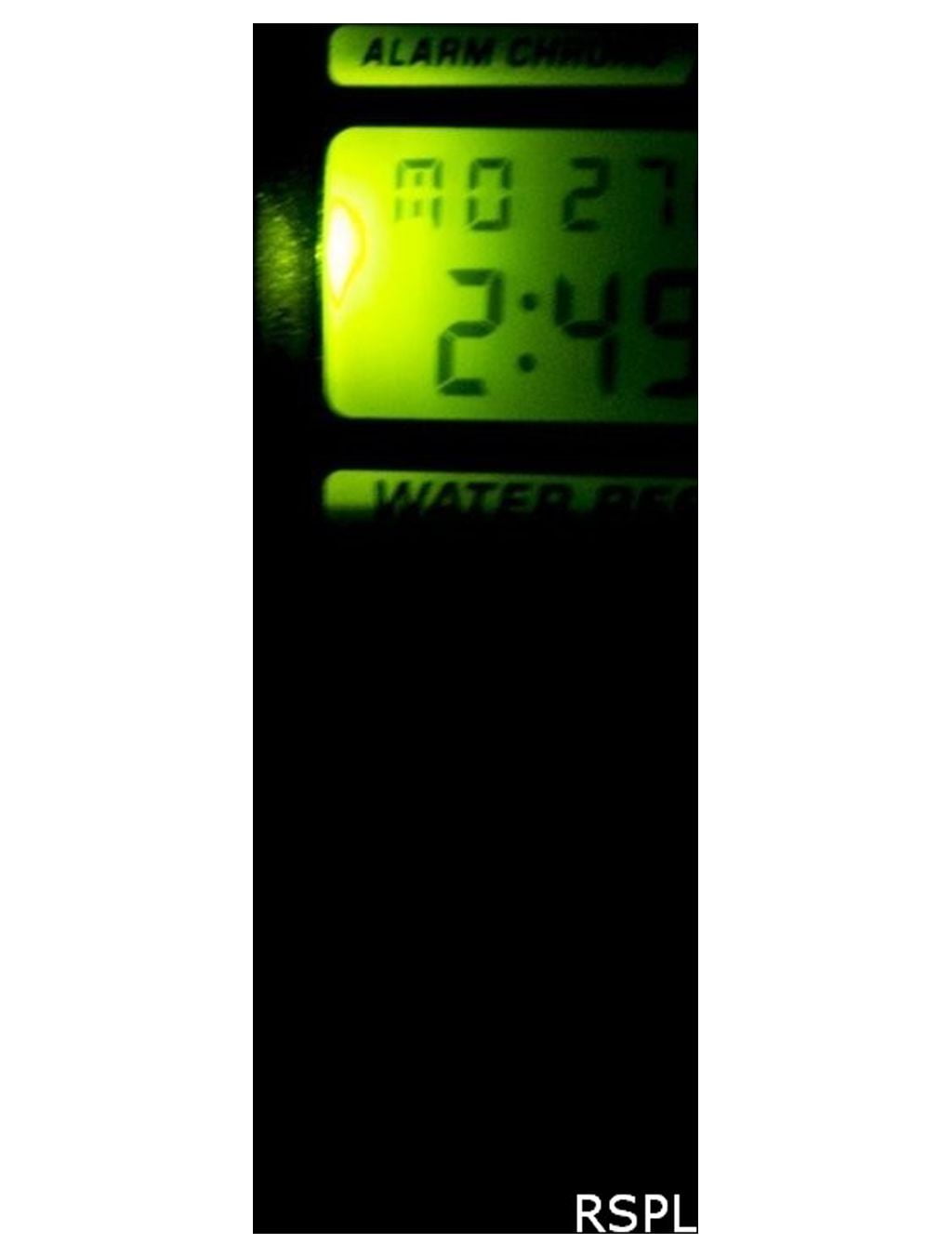 Men's Casio Classic Black Tone Case Digital Chronograph Watch