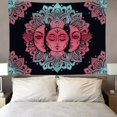 thumbnail image 1 of Tapiz Bohemio PsicodéLico Con Mandala Hippie Indio Adecuado para Dormitorio Universitario Dormitorio Sala de Estar Manta de Hogar Playa()(150x100cm), 1 of 4