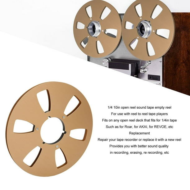  7 Inch Takeup Reel, Empty Aluminum Alloy Take Up Reel to Reel  Small Hub with 3 Holes Design, Universal Nab Take Up for 1/4 Inch Reel to  Reel Tape : Electronics