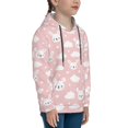 thumbnail image 3 of Daiia Rabbit And Cloud for Boys Fashion Hoodies & Sweatshirts with Kangaroo Pocket,Hooded Sweatshirt for Kid, Breathable& Moisture Wicking-X-Large, 3 of 6