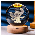 thumbnail image 3 of Lámpara Mesa Led Bola Cristal Elegancia Belug, Azul, 3 of 5