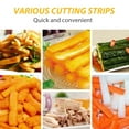 thumbnail image 3 of French Fry Cutter, 2025 Stainless Steel Manual Potato Cutter with 1/2 Inch and 3/8 Inch Blades, French Fries Slicer for Whole Potatoes Carrots Cucumbers Kitchen Use (1pc), 3 of 6
