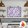 thumbnail image 4 of Renewold Stove Top Cover Protector Glass Stove Guard Anti-slip Scratch Resistant Cooktop Protector Range Cover Extra Counter Space, 29'' x 21'', Floral Violet, 4 of 7