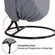 thumbnail image 4 of Hanging Chair Protective Cover, Waterproof, Windproof / Weatherproof--grey, 4 of 5