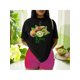 thumbnail image 1 of Playera Blusa De KIWI – Estilo Tropical que Te Llena de Vida Ropa Para Mujer Color Negro Talla Chica Marca Emil SaEs, 1 of 4