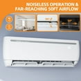 thumbnail image 4 of DEXTRUS 12000 BTU Mini Split Air Conditioner Heat Pump System, Compatible with Wifi & Alexa, 20 SEER2 115V Ductless AC Cools Up to 750 Sq ft, , R32 Refrigerant & Installation Kit, White, 4 of 12