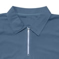 thumbnail image 6 of Yaoyar Mens Casual Outfits 2 Piece Set Corduroy Short Sleeve Quarter Zip Pullover Golf Shirts and Pants Matching Sets, 6 of 9