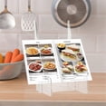 thumbnail image 5 of Acrylic Cookbook Holder Recipe Book Holder Recipe Holder Recipe Book Display Rack for Kitchen Counter, 5 of 5
