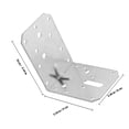 thumbnail image 2 of HEALEEP 3 Pcs Support d'Angle pour Fer Argent Antirouille pour Divers Meubles, 2 of 8