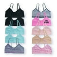 thumbnail image 1 of White Ivy Assorted Cozy-Fit Cami Training Bras For Girls; Bralettes for Girls 10 Pack, 1 of 9