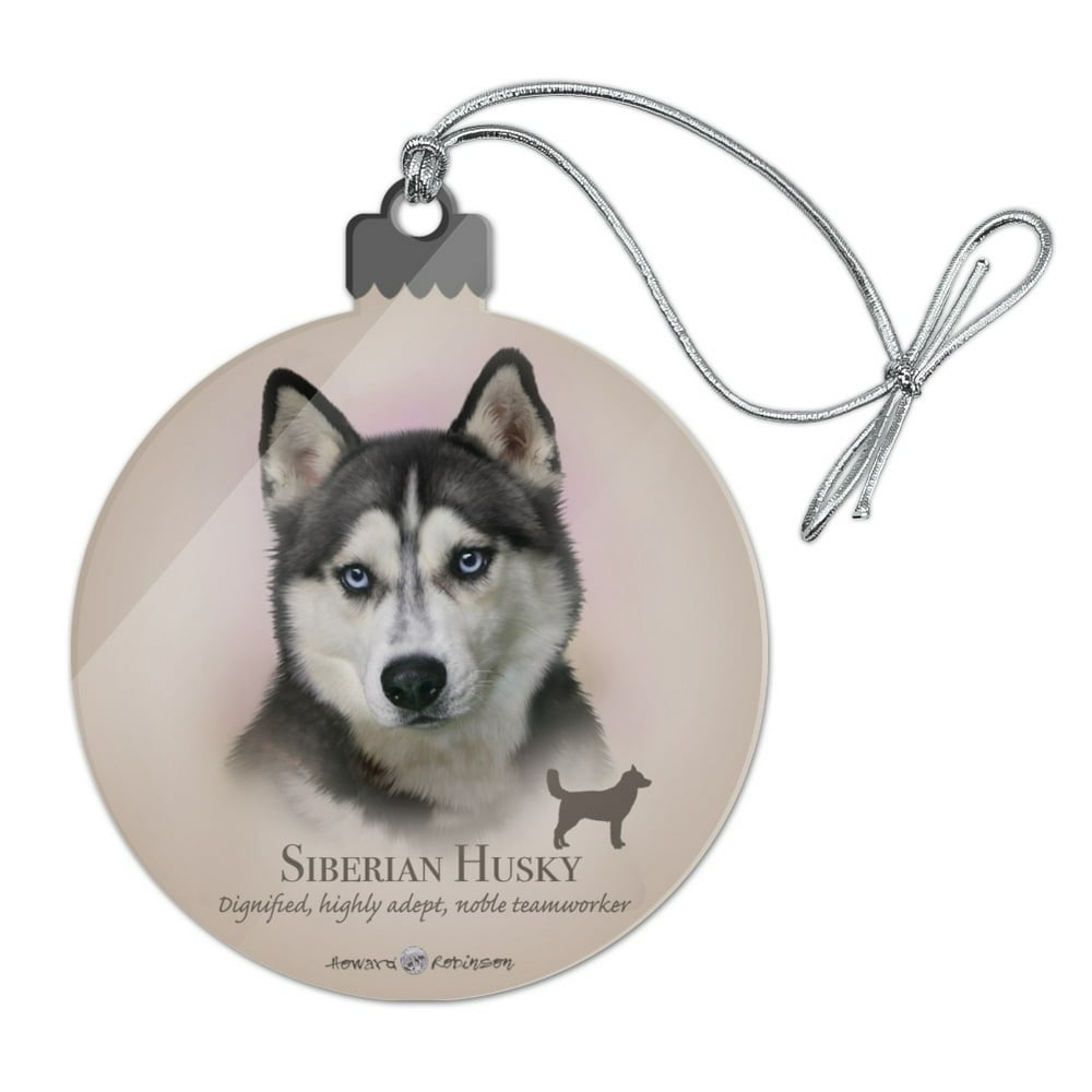 Husky Christmas Ornament 