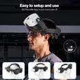 thumbnail image 2 of Head Strap Compatible with Oculus Quest 3S,Meta Quest 3S Accessories Adjustable Elite Strap Replacement for Enhanced Comfort Support and Gaming Immersion in VR(Black), 2 of 10
