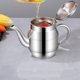 thumbnail image 2 of GOOHOCHY Práctico soporte para aceite, dispensador de aceite de acero inoxidable, contenedor de aceite para el hogar, accesorio de cocina, 2 of 8