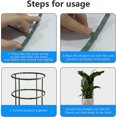 thumbnail image 4 of Paquete de 12 estacas de plástico para plantas arqueadas, estacas de soporte para plantas, estacas semicirculares para plantas, soporte para plantas de jardín, 4 of 5