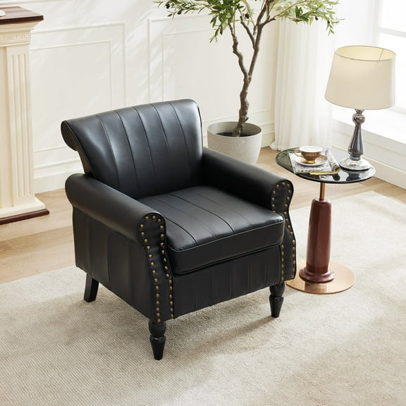 Leather Upholstered Sofa, Single Sofa