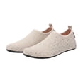 thumbnail image 6 of lnmuld Men Women Water Shoes Non Aqua Socks Solid Color for Beach Pool Surf Yoga Color:Beige,Size:7-7.5, 6 of 7