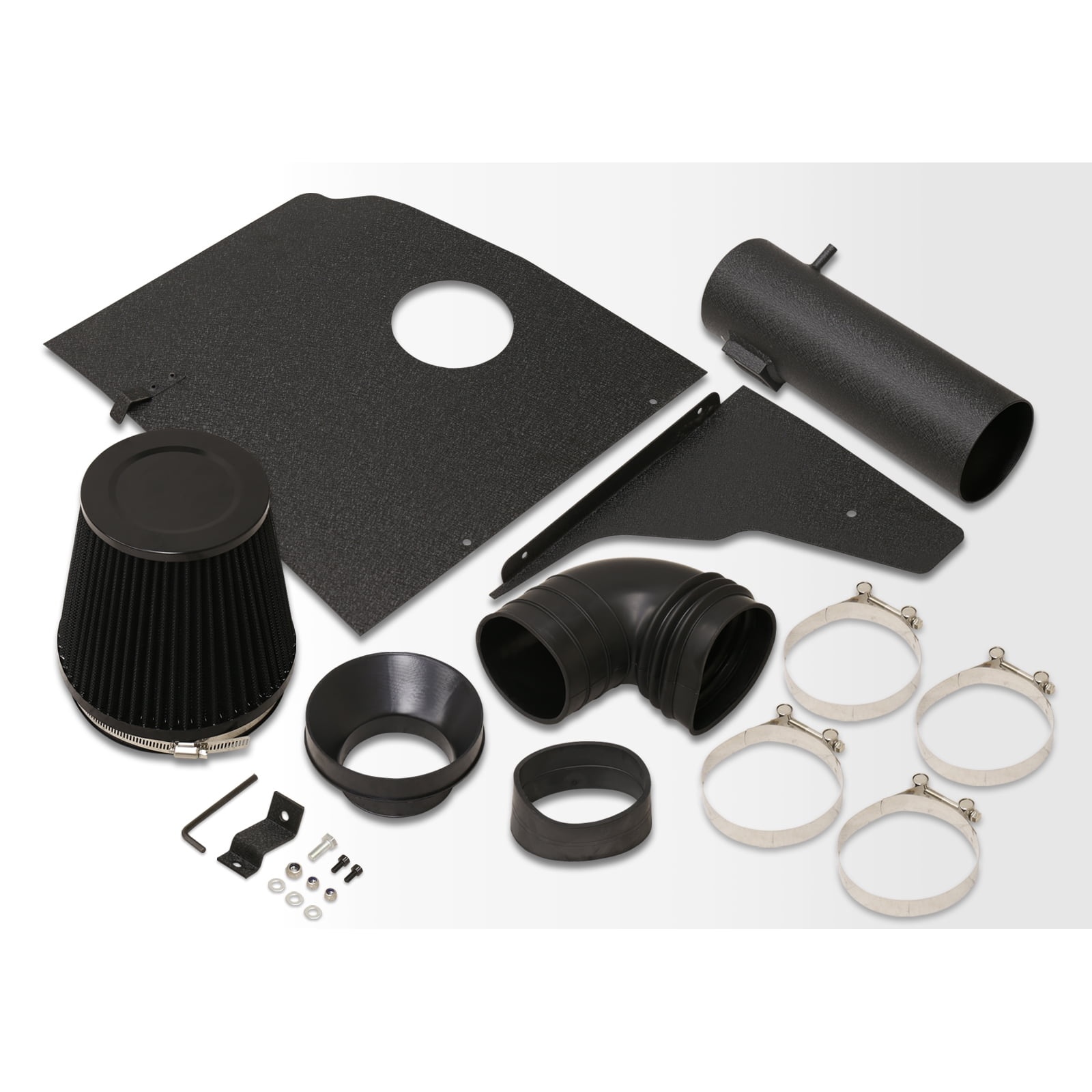 AJP Distributors Cold Air Intake System Black Aluminum Pipe Heat Shield Filter Compatible/Replacement For Chevrolet Chevy Camaro SS 6.2L V8 LS3 L99 LSA 2010 2011 2012 2013 2014 2015 10 11 12 13 14 15