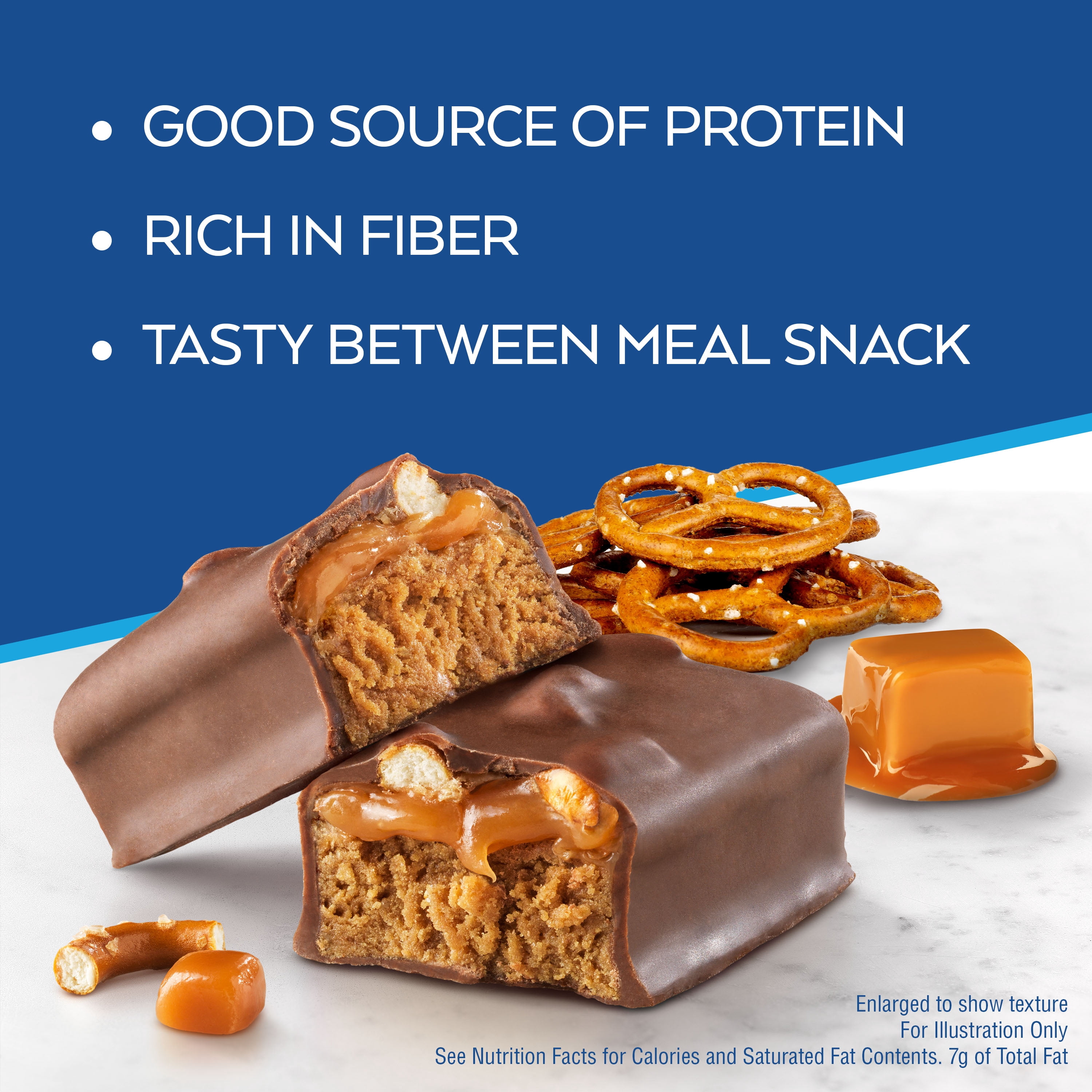 Atkins Snack Bar, High Protein, Low Carb, Chocolate Caramel Pretzel, 5 Ct