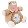 thumbnail image 4 of Proyector de luz nocturna con diseño de oso de peluche de 25 cm con diseño de cielo estrellado relajante para bebés, música y ojos cerrados, 4 of 8