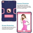 thumbnail image 2 of SOATUTO Case for Apple iPad 9th For iPad 9th 8th 7th Generation 2021 2020 2019 Model 10.2 Inch Tablet Case Come with HD Clear Tempered Glass Screen Protector - 1 Pcs Screen Protector/Navy+Pink, 2 of 6