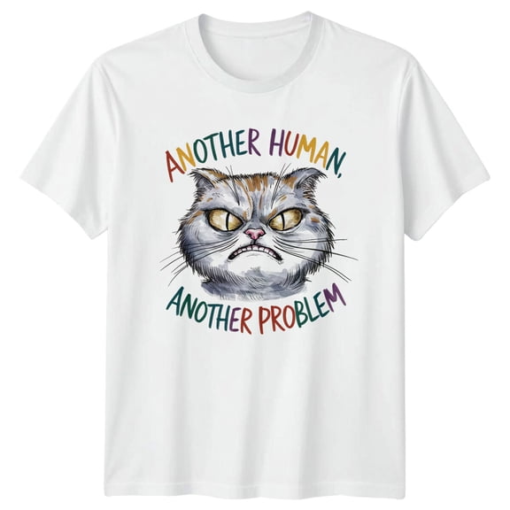 Another Human Another Problem Grumpy Cat T-Shirt All Size S-5XL