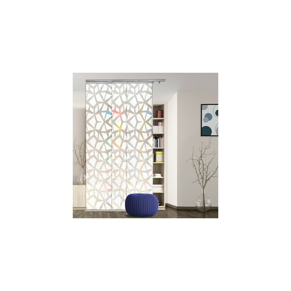 Room Divider Panel Track SystemSteel Sliding Door SeparatorAdjustable Height & WidthModern Home Decor